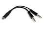 Startech MUYHSFmm mm 3.5 mm 4 Pin to 2X3 Pin 3.5 mm Headset Splitter Adapter-F/M
