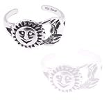 Get Gifts – 925 Sterling Silver Jewelry, the Sun and the Moon Toe Ring, Adjustable Fit, Plus Free Special Gift Pouch