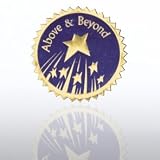 Certificate Seal - Above & Beyond Stars - Blue/Gold