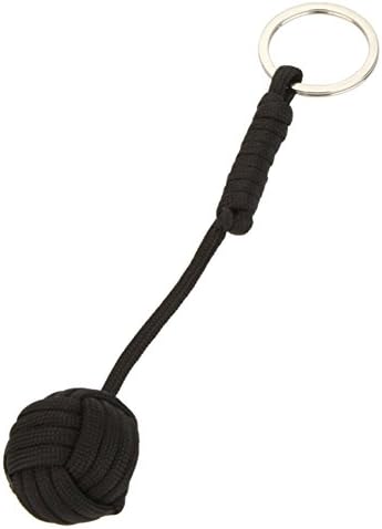 America Hello Outdoor Self-defense Mountaineering Keychain Pendant (Black)