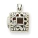 Sterling Silver Garnet Locket