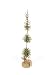 Pack of 2 Green Potted Pine Twig Ball Artificial Topiary Christmas Trees 4'