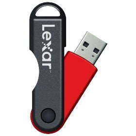 Lexar 4GB Twist & - Red/Black