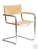 Produkt-Bild: Edler Freischwinger "Der Klassiker" - Echtleder - 4er Set - Beige