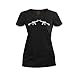 Black Women's Crossed Rifles Embroidered Longer Tactical T-Shirt