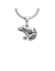 Sterling Silver Frog Pendant by The Magic Zoo
