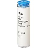 Globe Scientific 51602 Soda Lime Glass Micro-Hematocrit Capillary Tubes, Blue Tip (Case of 1000)