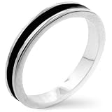 BLACK ENAMEL RING SIZES 5-10