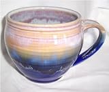 Blue Rainbow Large Rounded Mug