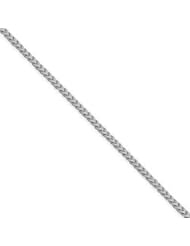 2.0 mm Solid 14K White Gold High Polish Classic Franco Link Chain Necklace - 24" inches