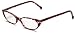 Corinne McCormack Women's Stephanie 25682 Cat Eye Reading Glasses,Ruby Frame/Clear Lens,1.50