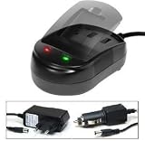 Produkt-Bild: (A0059) Ladeger&auml;t Charger inkl. KFZ Autoladekabel f&uuml;r Panasonic VW-VBN130 VW-VBN260 VW-VBN serie Akkus / HDC-HS900 HDC-TM900 HDC-SD909 HDC-SD900 HDC-SD800 / HC-X909 HC-X 909 /HC-X900M HC-X 900M HC-X900 M / HC-X800 HC-X 800 /