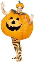 MENS NEW INFLATABLE PUMPKIN FANCY DRESS COSTUME - 1SZE