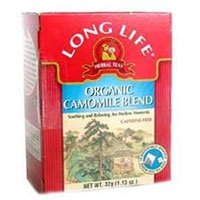 LONG LIFE TEAS, Organic Calming Chamomile Tea - 20 bags