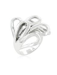 Silvertone Loop Fashion Ring