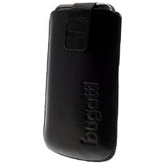 Bugatti Handy Leder SlimCase Große M schwarz