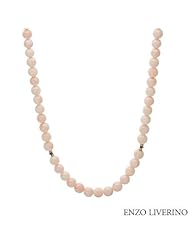 ENZO LIVERINO 18K Yellow Gold 1.8 CTW Sapphire and Coral Ladies Necklace. Length 45 in. Total Item weight 86.9 g.