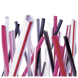BOARDWALK Unwrapped Straws Red