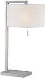 Lite Source LS-21532PS/WHT Table Lamp, Polished Steel with White Paper Shade