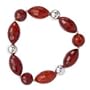 .925 Silver & Faceted Carnelian Bracelet