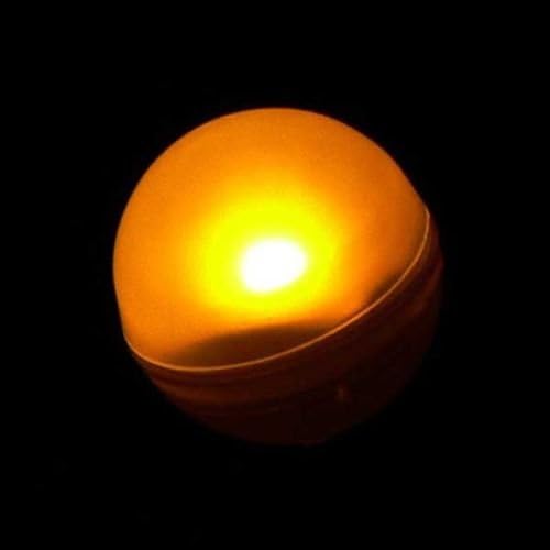 12 Piece Fairy Berry- Tiny Round LED Lights, Water Resistant Wedding, Christmas Party Supplies Home Table Decor Balloons Fairy (Amber)