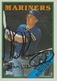 Mike Kingery, Seattle Mariners, 1988 Topps Autographed Card