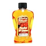 Body Heat Peaches Cream Warming Massage Oil 8oz