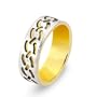 White gold comfort fit band