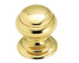 Amerock Solid Brass 25mm Cabinet Knob Polished Brass
