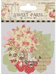 Bulk Buy: Trimcraft Paper Crafts (3-Pack) Sweet Paris Paper Blossoms &amp; Leaves 30/Pkg Approximate Flower Size 3.5 DCBL017