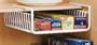 Under Shelf Wrap Rack in WHITE model 1983W from Organize It All