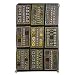 Cotton table runner, 'Tribal Status'
