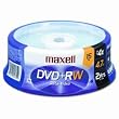 Maxell Rewritable DVD+RW (15-Pack)