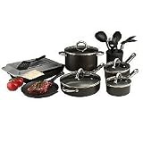 Basic Essentials 18 Piece Non-Stick Aluminum Cookware Set by Basic Essentials