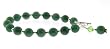 Green Aventurine and Sterling Silver Bracelet with Swarovski Crystal
