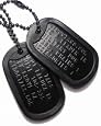 Black Military Dog Tags