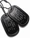 Black Military Dog Tags