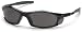 Pyramex Solara Safety Glasses, Black Frame with Smoke Lens Image