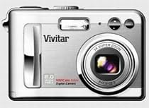 Vivitar 8400 Digital Camera - Silver (8.0MP, 3x Optical Zoom) 2 inch LCD