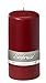 Ivyline Bolsius 150/ 70 mm Embrace Pillar Candle, Burgundy