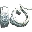 Sterling Silver CZ Omega Back Earrings Jewelry
