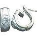 Sterling Silver CZ Omega Back Earrings Jewelry