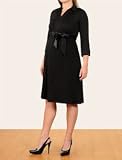 31IXaegxfWL. SL160  Motherhood Maternity: 3/4 Sleeve Belted Maternity Dress