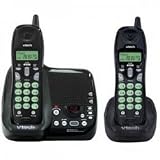 Vtech Dual Handset Cordless Phone - Black