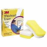 3M COMMERCIAL OFFICE SUPPLY DIV. / Whiteboard Eraser Pads, 5x3, 2/PK, White/Yellow / MMM581WBE / Sold as 2 Per Pack / Mfr Part # 581WBE