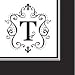 Monogram Cocktail Napkin - T