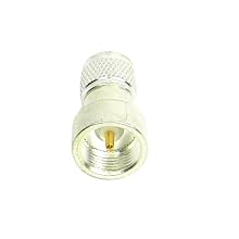 TPI 3014 Silver Plated Brass Mini UHF Type Male Connector with Teflon Insulation