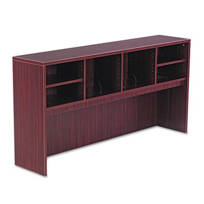 Alera Valencia Series Open Storage Hutch, 72w x 15d x 35-1/2h, Medium Cherry