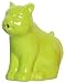 Stoneware Pottery Kiwi Cat Creamer 5" x 3.5", 8oz Set of 2