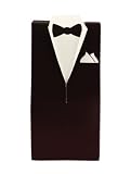 31IXySeditL. SL160  Hortense B. Hewitt Wedding Accessories Favor Boxes, Brown Tuxedo Design, 25 Count Reviews